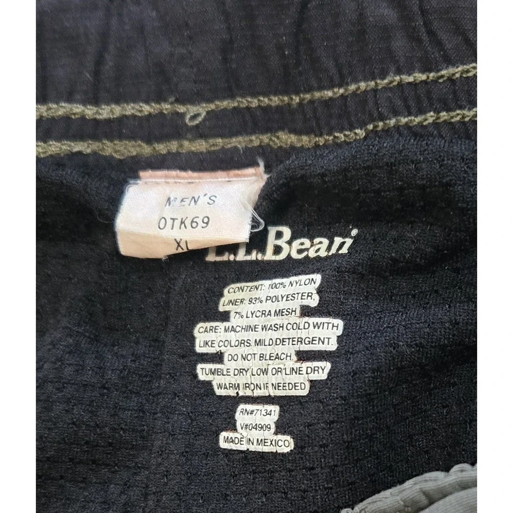 L.L. Bean 100% Nylon Pull-On Bike Shorts Built-In Liner 6